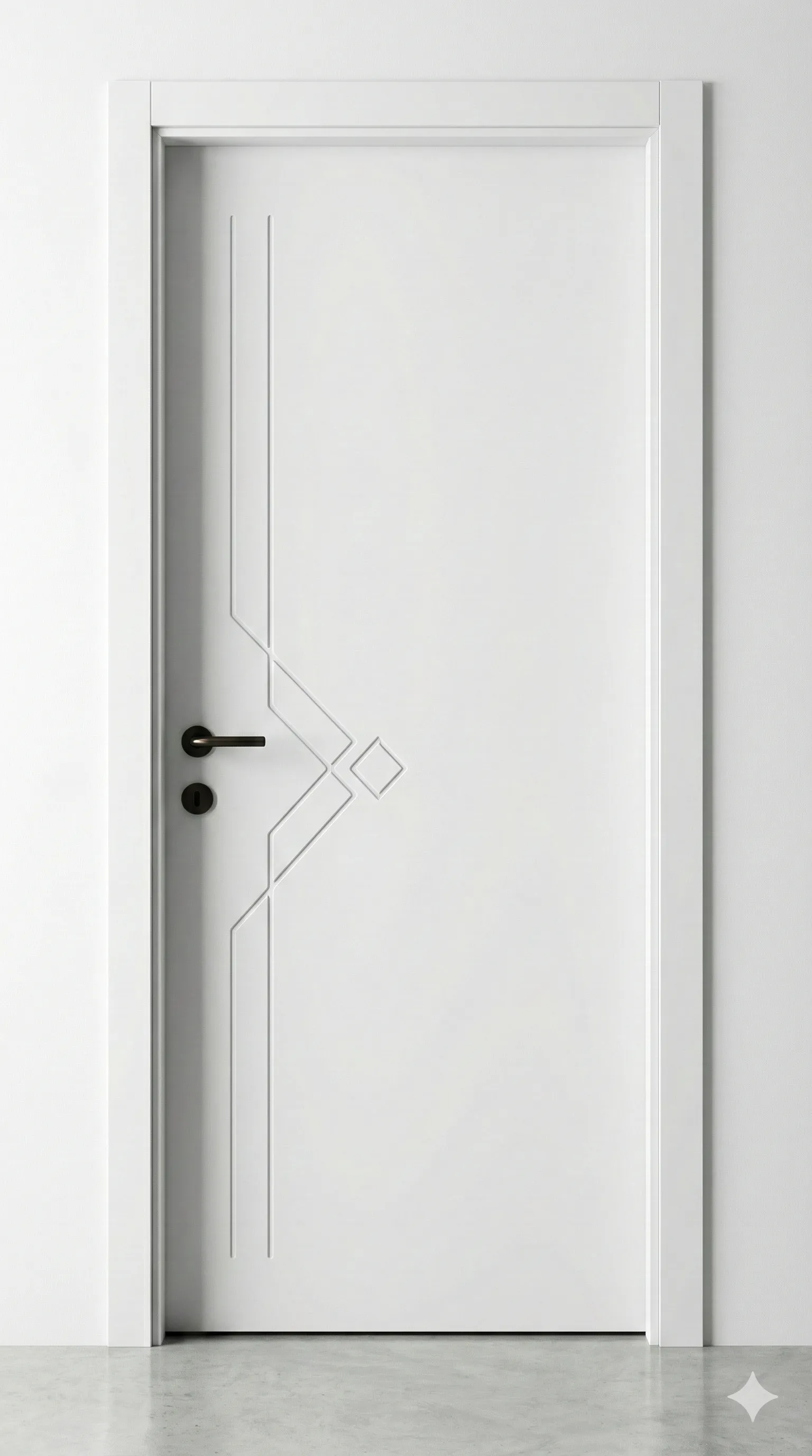 Hardwood door detail